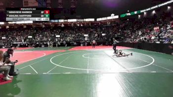 108 lbs Champ. Round 2 - Adalina Hartford, LEO1 vs Genevieve Harmon, JRP1