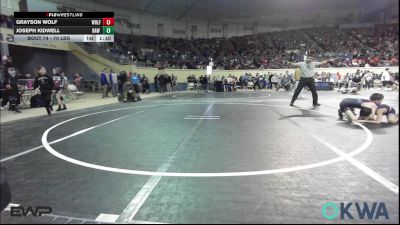 70 lbs Semifinal - Grayson Wolf, Wolfpak Wrestling vs Joseph Kidwell, Raw Wrestling Club