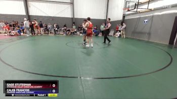 165 lbs Round 2 - Gage Stutesman, Wynooche Valley Wrestling Academy vs Caleb Francois, Punisher Wrestling Company