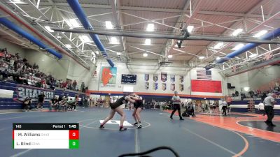 140 lbs Quarterfinal - Mackensie Williams, Charleston vs Lydia Blind, Edwardsville (H.S.)