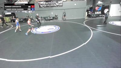82 lbs Cons. Round 3 - Gunnar Cervantes, Scotsmen Wrestling Club vs James Keoni Bareng, College Prep Wrestling Academy
