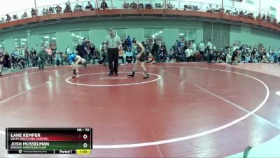 70 lbs Champ. Round 1 - Josh Musselman, Dragon Wrestling Club vs Lane Kemper, Delta Wrestling Club Inc.