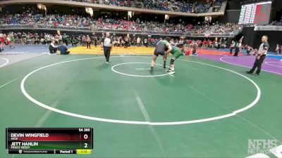 5A 285 lbs Champ. Round 1 - Jett Hanlin, Frisco Reedy vs Devin Wingfield, Azle