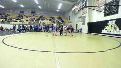 145 lbs Semifinal - Jentri Burch, Oologah vs Ashely Thompson, Rogers High School Girls