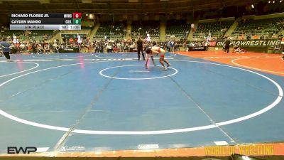 83 lbs 5th Place - Richard Flores Jr., Mile High Wrestling Club vs Cayden Mango, Collum Trained