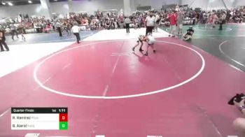 57 lbs Quarterfinal - Riley Ramirez, Pounders WC vs Bradley Alarid, Pueblo County