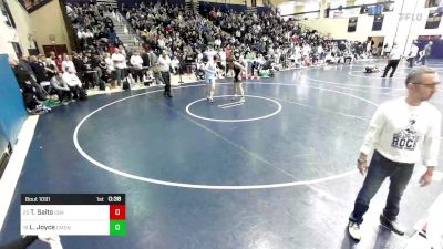 127 lbs Consi Of 16 #2 - Teag Saito, Christian Brothers Academy vs Lazarus Joyce, Camden Catholic