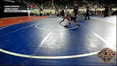 55 lbs Rr Rnd 2 - Mason Shumaker, F-5 Grappling vs Gabriel Zamora, Best Trained