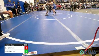 80 lbs Quarterfinal - Bryce Harlin, Muskogee Rougher Youth Wrestling vs Matthew Colbert, Tiger Trained Wrestling