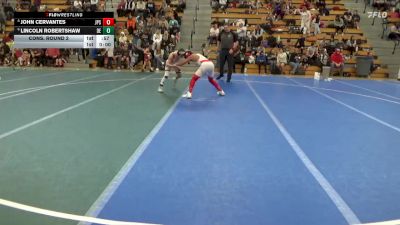 130 lbs Cons. Round 2 - Lincoln Robertshaw, DC Elite vs John Cervantes, Jack Pine Savage