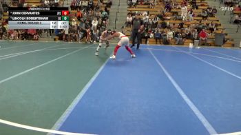 130 lbs Cons. Round 2 - Lincoln Robertshaw, DC Elite vs John Cervantes, Jack Pine Savage