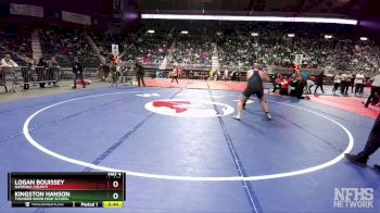 4A-285 lbs 3rd Place Match - Kingston Hanson, Thunder Basin High School vs Logan Bouissey, Natrona County