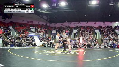 113 lbs Finals (8 Team) - Aubree McClain, Hudson Area HS vs Urijah Joostberns, Martin HS