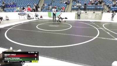 49 lbs Quarterfinal - McKale Bulman, Central Kansas Young Lions vs Brody Hale, WTC