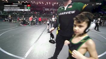 53 lbs Consi Of 8 #1 - Vincent Santa Maria, High Pace Wrestling Club vs Lorenzo Carrero, Clearview