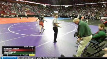 Girls 145 lbs Champ. Round 1 - Adalynn Last, Laconia Girls vs Cameran Jansen, Badger Girls
