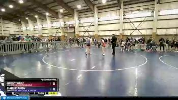 112 lbs Quarterfinal - Abbey West, Champions Wrestling Club vs Marlie Rigby, Sanderson Wrestling Academy