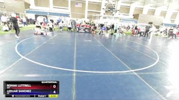 120 lbs Quarterfinal - Roman Luttrell, NM vs Leduar Sanchez, AZ