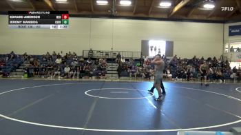 157 lbs Cons. Round 3 - Jeremy Manibog, Cal State Bakersfield vs Edward Amerson, Menlo College