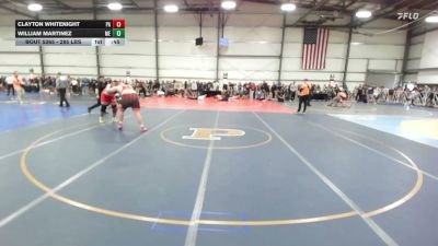 285 lbs Consi Of 32 #2 - Clayton Whitenight, PA vs William Martinez, ME