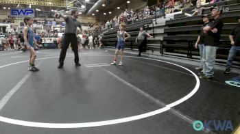 67 lbs Quarterfinal - Lawsyn Snow, Newcastle Youth Wrestling vs Kyzer Falcon, Division Bell Wrestling