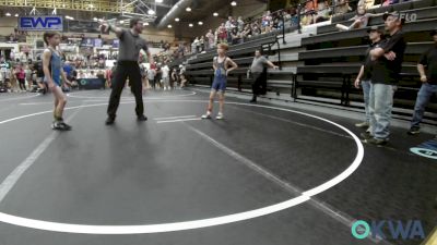 67 lbs Quarterfinal - Lawsyn Snow, Newcastle Youth Wrestling vs Kyzer Falcon, Division Bell Wrestling