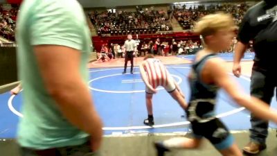 90 lbs 3rd Place - Pippa McCall, Fort Gibson Youth Wrestling vs Aiden Smith, Glenpool Youth Wrestling