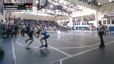 127 lbs Consi Of 32 #2 - Carson Brown, McCallie School vs Ryan Morgan, Lower Cape May