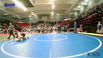 80-84 lbs Quarterfinal - Isaiah Wilson, Heat vs Rylan Reeves, Pawhuska Elks Takedown