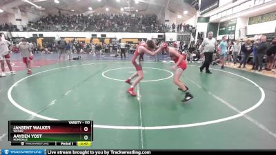 110 lbs Cons. Round 3 - Aayden Yost, Homedale vs Jansent Walker, Weiser