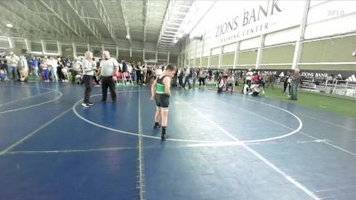 88 lbs Cons. Round 4 - Knixon Cahill, Green River Grapplers Wrestlin vs Levi Jorgensen, South Summit Wrestling Club
