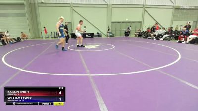 215 lbs Round 2 (8 Team) - Kaison Smith, Oregon vs William Lewey, Virginia Blue