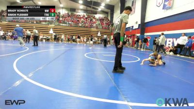 64 lbs Rr Rnd 1 - Brady Schulte, Winfield Youth Wrestling vs Simon Flesner, Team Tulsa Wrestling Club