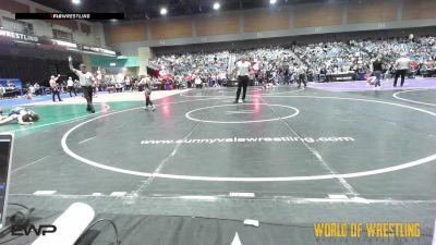 85 lbs Round Of 32 - Christian Worthy, American Dream vs Hunter O'dell, Hidden Valley Mustangs