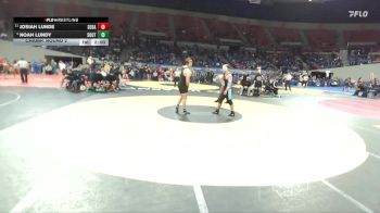 6A Boys 215 lbs Champ. Round 2 - Josiah Lunde, South Salem Boys vs Noah Lundy, Southridge Boys