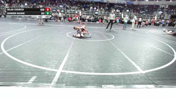 72 lbs Round Of 16 - Silas Church, Honey Badger WC vs Zander Sauer, Salina Kids Wrestling Club
