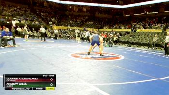 175 Class 1 lbs Champ. Round 1 - Andrew Wiles, Albany vs Clayton Archambault, Cole Camp