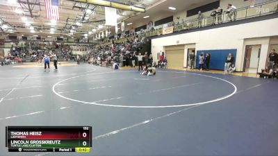 132 lbs Cons. Round 1 - Lincoln Grosskreutz, Turtle Lake/Clayton vs Thomas Heisz, Ladysmith