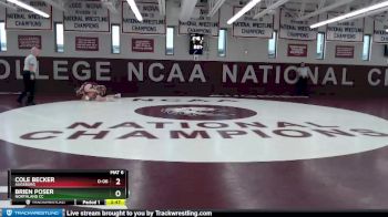 149 lbs Champ. Round 1 - Brien Poser, Northland CC vs Cole Becker, Augsburg