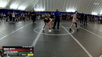 100 lbs Finals (2 Team) - Jaxten Deweese, Noah Mattin`s WA vs Brady Booth, Noke RTC