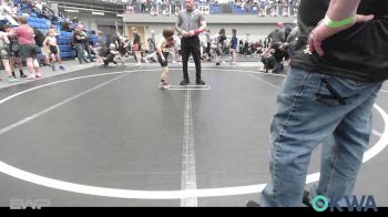 49 lbs Round Of 16 - Kross Kemble, Ponca City Wildcat Wrestling vs Dominick King, OKC Saints Wrestling
