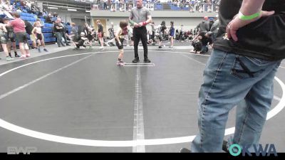 49 lbs Round Of 16 - Kross Kemble, Ponca City Wildcat Wrestling vs Dominick King, OKC Saints Wrestling