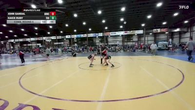 90 lbs Cons. Round 5 - Kaice Ruby, Touch Of Gold vs John Sandal, Dakota Boyz Wrestling Club