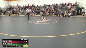 B-17 lbs Quarterfinal - Liam Fowler, Morning Sun Tigers Wrestling vs Blake Piere, Pack732