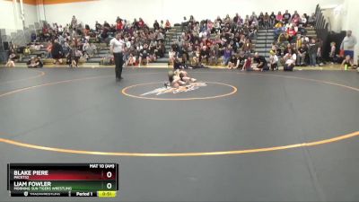 B-17 lbs Quarterfinal - Liam Fowler, Morning Sun Tigers Wrestling vs Blake Piere, Pack732