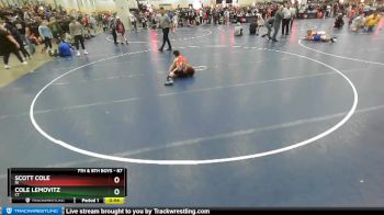 87 lbs Cons. Round 4 - Scott Cole, RI vs Cole Lemovitz, CT
