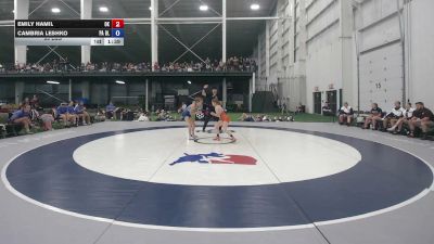 95 lbs Emily Hamil, Oklahoma vs Cambria Leshko, Pennsylvania Blue