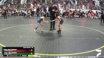 46 lbs Champ. Round 2 - Malakai Rosas, Capital City WC vs Colt Belanger, Plainwell WC