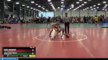 80 lbs Round 5 (6 Team) - Brayden Sigle, PA Silver vs Colt Wenger, East Coast Elite