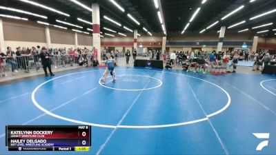 100 lbs Semifinal - Katelynn Dockery, Legacy Wrestling Club vs Hailey Delgado, NXT Level Wrestling Academy